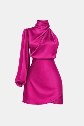 Women's One Shoulder Cocktail Mini Dress