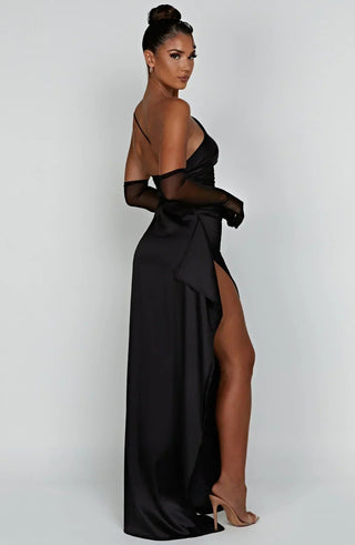 Women's One Shoulder Evening Maxi Dress