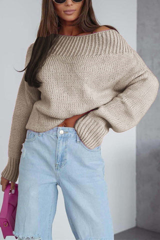 Women's Oversized Ribbed Knit Sweater