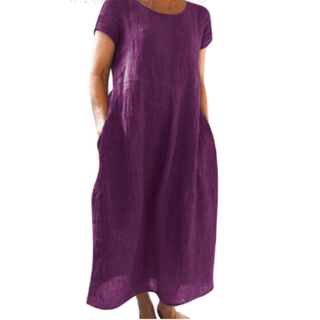 Women's Pocket A-Line Midi Dress
