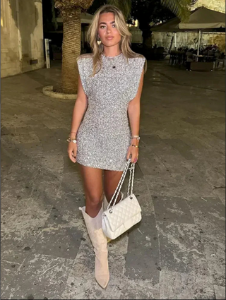 Women's Sequin Bodycon Mini Dress