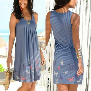 Women's Sleeveless A-Line Knee Length Dress