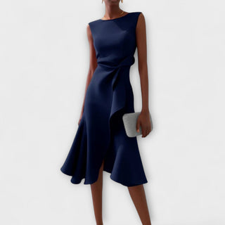 Women's Sleeveless Wrap Midi Dress