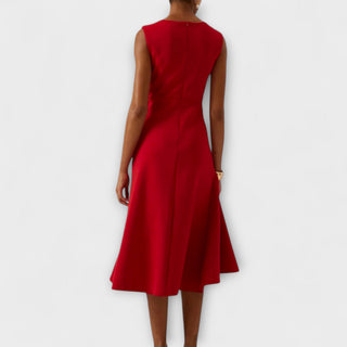Women's Sleeveless Wrap Midi Dress