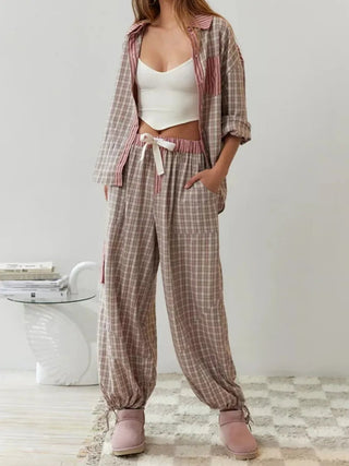 Women's Striped Pajama Set