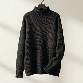 Women's Textured Mock Neck Sweater