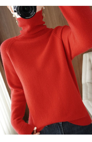 Women's Turtleneck Fitted Sweater