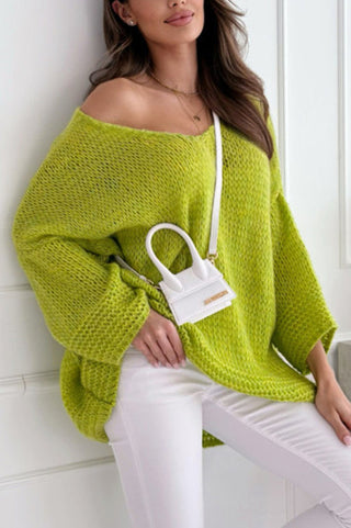 Women's V-Neck Knit Sweater