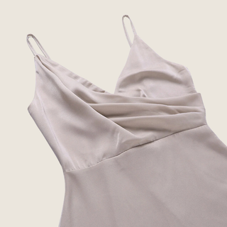 Women's V-Neck Slip Midi Dress
