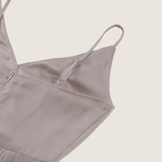 Women's V-Neck Slip Midi Dress