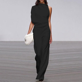 Women's Wide Leg Sleeveless Pant Set