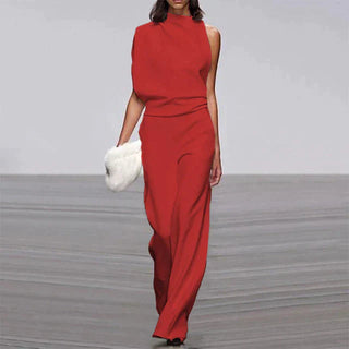 Women's Wide Leg Sleeveless Pant Set
