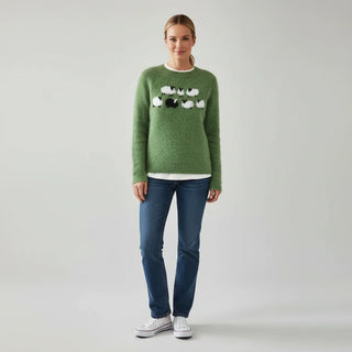 Women's Graphic Black Sheep Pullover Sweater