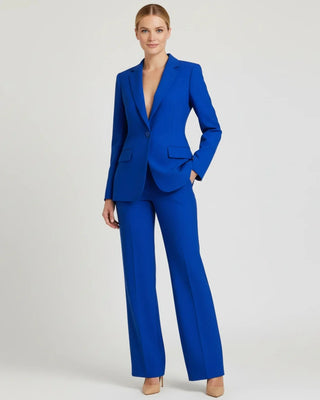 Women's Chic Tailored Long Blazer Suit Set